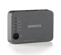 Marmitek Split 312 UHD - Splitter HDMI 1 ingresso 2 uscite 4K60 EDID | Ripartitore HDMI 1x2 per TV e proiettore, Ultra HD 4K60, Full HD 1080p, EDID, HDCP 2.2, HDR, 3D, audio HD e 18 Gbps