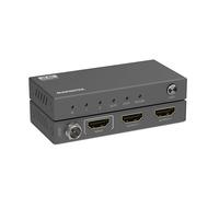 Marmitek Split 612 Pro - Splitter HDMI 4K60 1 ingresso 2 uscite UHD HDR | Sdoppiatore HDMI 2.0 per 2 schermi, Ultra HD 4K60, HDR, HDCP 2.2, EDID, downscaler, 18 Gbit/s e scocca metallica