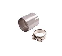 Marmitta 51-52mm 51-54mm 51-56mm 51-58mm 51-62mm 51-64mm Universal Connect Riduttore Moto Marmitta Tubo Morsetto Adattatore Saldatura Convertitore Moto Scarico(Size:51mm to 56mm)