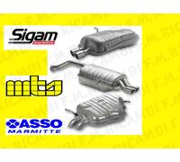 MARMITTA CENTRALE E TERMINALE FIAT PUNTO I 60, 85, 90 1.2 DAL 1993 AL 1999