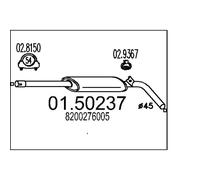 MTS 01.50237 Marmitta centrale
