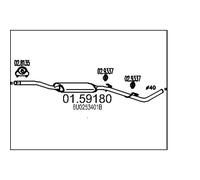 MTS 01.59180 Marmitta centrale