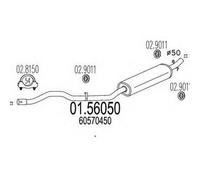 MARMITTA CENTRALE PER ALFA ROMEO 33 SW 1.7 16V 4x4 SW KW 95 1/90> 11.24.06