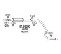 MARMITTA CENTRALE PER FIAT DUCATO Panorama 2.4 D BUS KW 53 7/82> 35.70.06