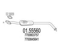 MARMITTA CENTRALE PER RENAULT CLIO 1.2 2 VOL KW 40 1/91> 60.52.06