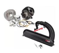 MARMITTA CILINDRO DR 102CC RACING SILURO FACO NERA PER PIAGGIO VESPA 50 SPECIAL