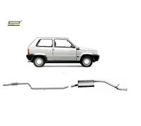 MARMITTA COMPLETA CENTRALE TERMINALE PER FIAT PANDA 141 1100 4X4 40 KW 54 CV