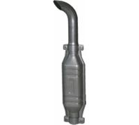 Marmitta completa con prolunga curva piccola Ø 70mm L1140mm