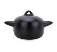 Marmitta con coperchio in alluminio, rivestimento antiaderente nero