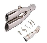 Marmitta Di Scarico Per Motocicletta Tubo Di Collegamento Centrale Modificato DB Killer Rimovibile Per Benelli 502c TRK502C(Type D)