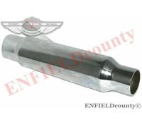 Marmitta Exhaust Muffler 12'' Cromata Per Bobber Chopper Cafe Racer