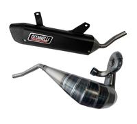 MARMITTA GIANNELLI compatibile con BETA RR 50 ENDURO MOTARD 2022 2023 E SILENZIATORE SONIC NERO