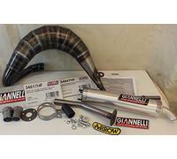 marmitta GIANNELLI espansione COMPATIBILE CON BETA RR 50 ENDURO '05/08 - cod. 34647HF+34617HF uscita a SX