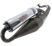 Marmitta LEOVINCE TT SR 50 MZ - Minarelli Motore sdraiato LC F15 Fire Fox zjm44 NITRO SA14 Aerox 2 tempi