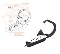 MARMITTA MARCA SITOPLUS PER HONDA BALI 50 2T COD.0562