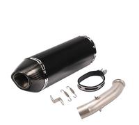 Marmitta Motocicletta For DUKE 125 200 250 390 RC390 2017-2020 Motorcycle Exhaust System Modified Link Pipe Muffler Carbon Fiber Espansione(C)