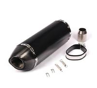 Marmitta Motocicletta Tubo Scarico Marmitta Per Moto Universale Fibra Carbonio Da 51 Mm Per Corsa Modifica Accessori Espansione(C 51MM)
