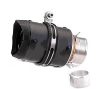 Marmitta Motocicletta Tubo Scarico Moto Marmitta Fibra Carbonio Universale AR 51-60mm Corsa Lega Titanio Espansione(C)