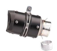 Marmitta Motocicletta Tubo Scarico Moto Marmitta Fibra Carbonio Universale AR 51-60mm Corsa Lega Titanio Espansione(A)
