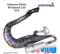 Marmitta Parmakit Interasse 52mm Vespa 50 Special 51mm 125 ET3 Challenger ECV