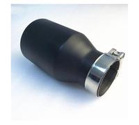 Marmitta Per Auto Tubo Di Scarico Modificato In Acciaio Inox Nero Grosso Calibro 114 Universale Gola Di Coda Nero Opaco Terminale Di Coda(51MM IN-76MM OUT)