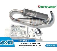 MARMITTA POLINI FOR RACE 5 200.0337 QUARTZ TYPHOON 50 2001 2002 2003 2004 2005