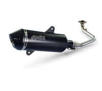 POLINI Maxi-Scooter Exhaust-Black Aluminium Sym per Moto Ricambi Ciclomotore