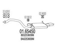 MARMITTA POSTERIORE PER AUDI 80 AvANTERIORE 2.0 E SW KW 85 7/92> 13.46.07