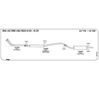 MARMITTA POSTERIORE PER BMW Serie 3 E-21 316 1.6 1766 cc 90 cv 66 kw 10/78 -> 09