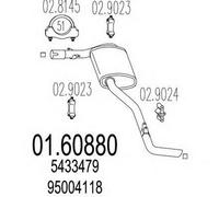 MARMITTA POSTERIORE PER CITRON C35 Pick-up 2.0 Pick-up KW 65 11/73> 35.50.07