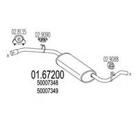 MARMITTA POSTERIORE PER FIAT FIORINO Pick up 1.4 Pick-up KW 49 5/94> 35.15.07