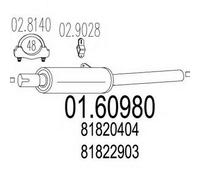 MARMITTA POSTERIORE PER LANCIA AURELIA Berlina 1.8 3 VOL KW 41 1/50> 45.23.17