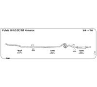 MARMITTA POSTERIORE PER LANCIA Fulvia 1.1/1.2 4 marce 2C/GT 1964/1970
