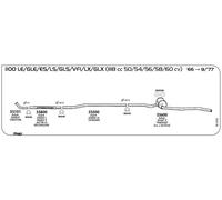 MARMITTA POSTERIORE PER SIMCA - TALBOT 1100 LE/GLE/ES/LS/GLS/VFI/LX/GLX 1118 cc