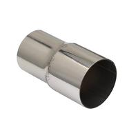 Marmitta Riduttore Adattatore Dritto Universale In Acciaio Inossidabile Dimensioni Multiple Disponibili Silenziatore Scarico Per Auto Moto Tubo Saldato Tubo Scarico Auto ( Misurare : O.D 48mm-51mm )
