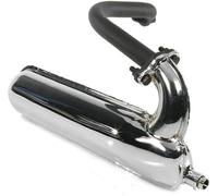 MARMITTA SCARICO MODELLO SILURO FACO CROMATA PER VESPA 50 SPECIAL PER CILINDRI ORIGINALI E MODIFICATI