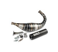 MARMITTA SCARICO STAGE6 R/T 80-90cc CON SILENZIATORE CNC NERO MINARELLI AM6 MOTO