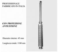 Marmitta scarico trattore con protezione, parapioggia DIAMETRO 45 PROFESSIONALE
