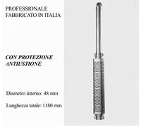 Marmitta scarico trattore con protezione, parapioggia DIAMETRO 48 PROFESSIONALE