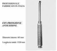 Marmitta scarico trattore con protezione, parapioggia DIAMETRO 60 PROFESSIONALE