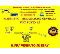 SILENZIATORE CENTRALE FIAT PUNTO 1.2 ASSO PER 46757979