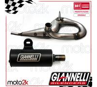 MARMITTA + SILENZIATORE GIANNELLI PER PIAGGIO VESPA 125 PX COD 30506 + 30507