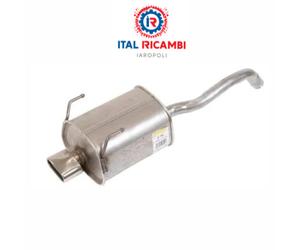 Marmitta Silenziatore Posteriore Cromato FIAT 500 1.2 FORD KA 1.2