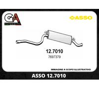 MARMITTA SILENZIATORE POSTERIORE FIAT 500 BENZINA DAL 1992> ASSO 127010