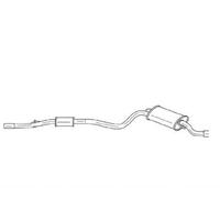 Marmitta Silenziatore posteriore Fiat Seicento 600(187_) 1.1(187AXA,187AXB1A)