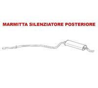 Marmitta silenziatore posteriore SIGAM per FIAT 600 0.9 39 CV 29 Kw e 1.1 54 CV