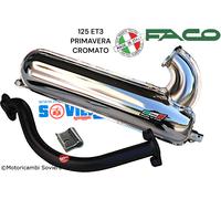 Marmitta SILURO CROMATA per Vespa 125 ET3 Primavera