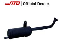 MARMITTA SITO COD 0218 NERO PIAGGIO 50 Ciao Porter 1971-2014 - NERA