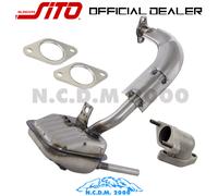 Marmitta Sito + Collettore Scarico + 2 Guarnizioni per Vespa 50 Special R L N