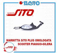 Marmitta SITO PLUS per scooter 50 Piaggio/Gilera 2t 0572